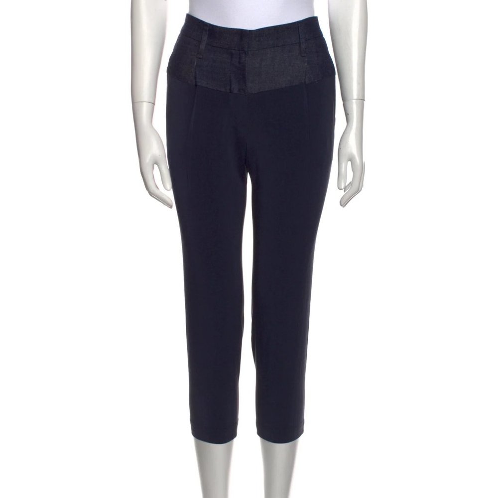 BRUNELLO CUCINELLI Silk Straight Leg Pants